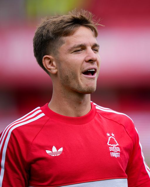 James McAtee of Nottingham Forest inspects the pitch prior to kick off during the Premier League match Nottingham Forest vs Tottenham Hotspur at City Ground, Nottingham, United Kingdom on 05 September 2026

(Photo by Maynard Manyowa/News Images)