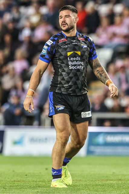 James Bentley of Leeds Rhinos during the Betfred Super League round 21 match Leigh Leopards vs Leeds Rhinos at Leigh Sports Village, Leigh, United Kingdom, 7th August 2025

(Photo by Alfie Cosgrove/News Images)