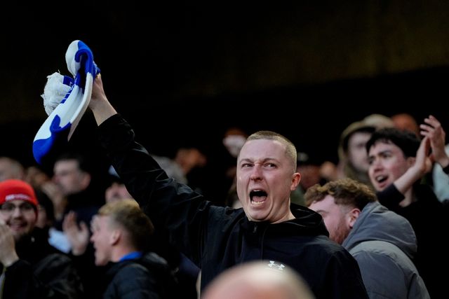 Blackburn fans celebrate Yuki Ohashi of Blackburn Rovers scoring his goal to make it  0-1 during the Sky Bet Championship match Sheffield United vs Blackburn Rovers at Bramall Lane, Sheffield, United Kingdom on 22 April 2026

(Photo by Maynard Manyowa/News Images)