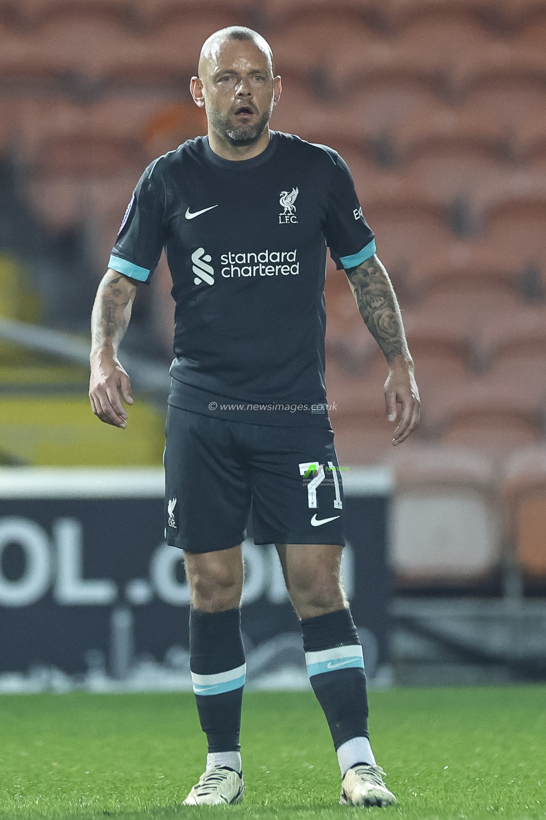 Jay Spearing of Liverpool during the Bristol Street Motors Trophy match Blackpool vs Liverpool U21 at Bloomfield Road, Blackpool, United Kingdom, 6th November 2024

(Photo by Mark Cosgrove/News Images)