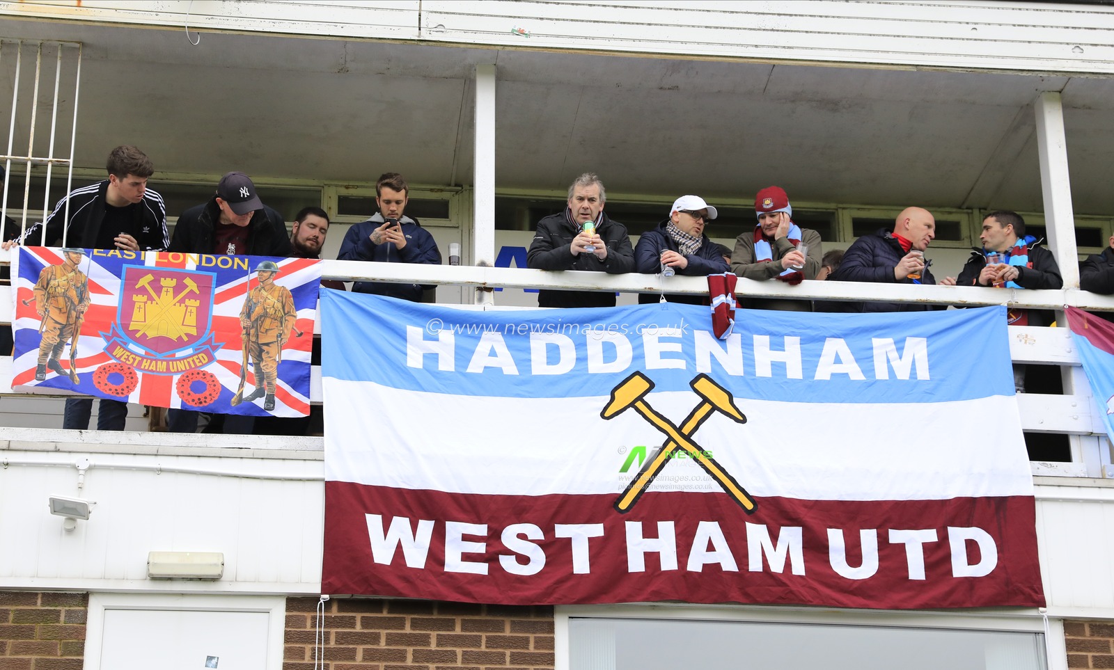 9th November 2019, Turf Moor, Burnley, England; Premier League, Burnley v West Ham United : West Ham flags outside Turf Moor

Credit: Conor Molloy/News Images
