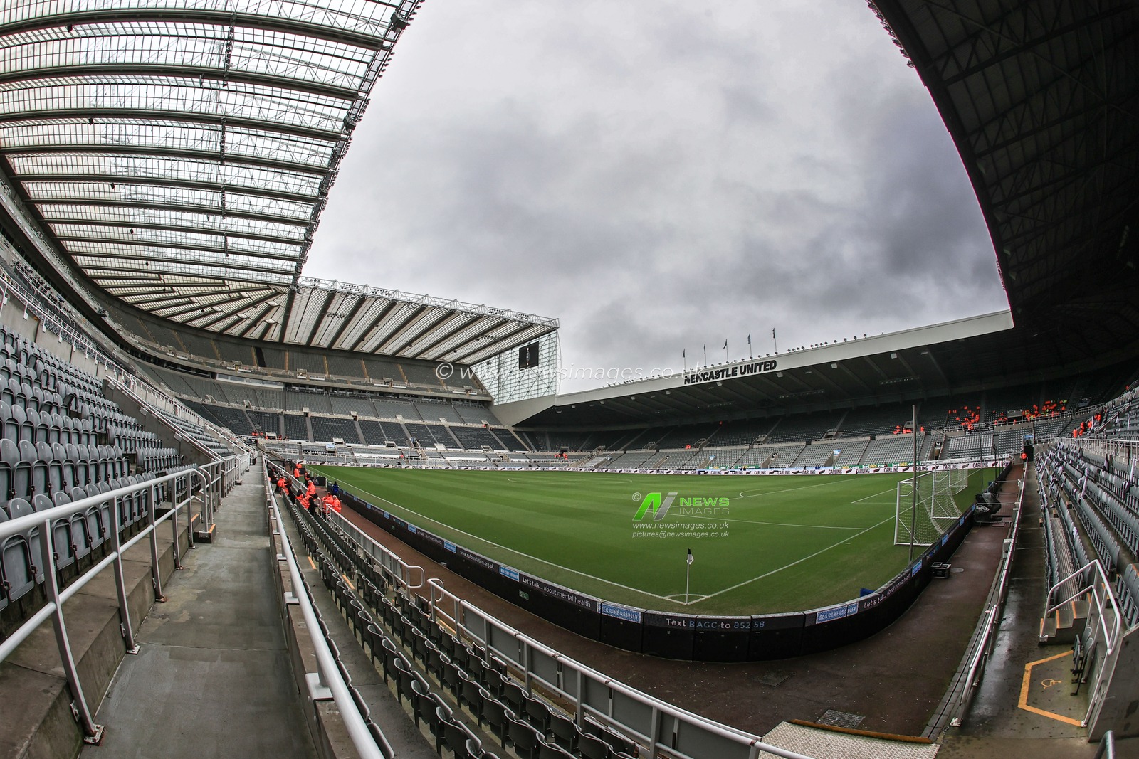 A general view of St. James's Park ahead of this afternoons Premier League fixture, Newcastle United v Aston Villa