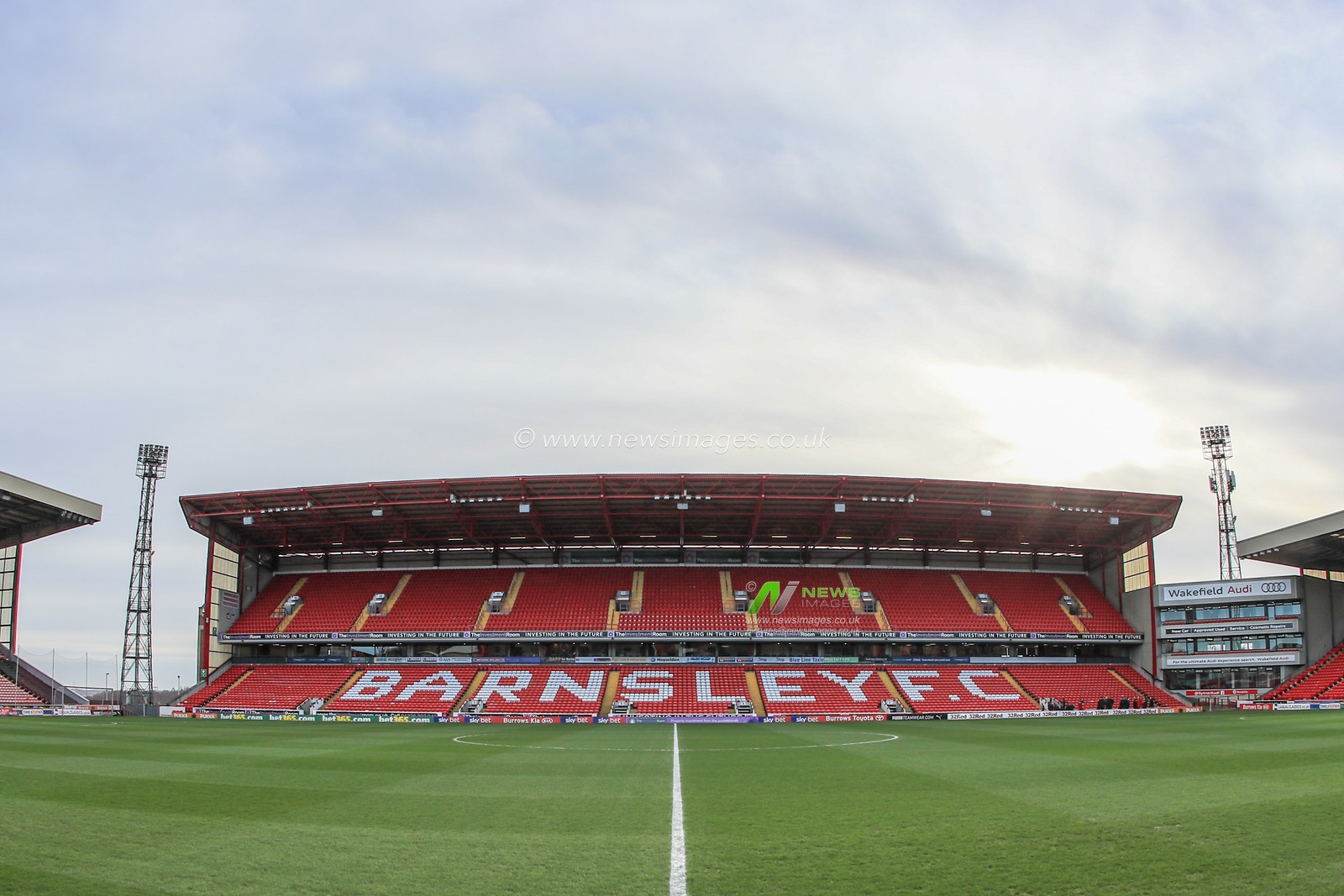A general view of Oakwell ahead of todays Yorkshire derby