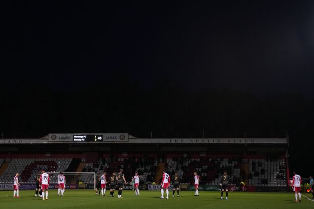 Wide view during the Sky Bet League One match Stevenage vs Barnsley at Lamex Stadium, Stevenage, United Kingdom on 21st April 2026

(Photo by Harvey Murphy/News Images)