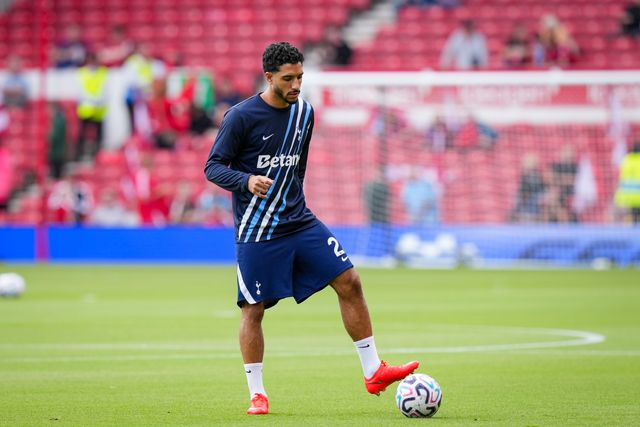 Omar Marmoush of Tottenham Hotspur in the pregame warmup session  during the Premier League match Nottingham Forest vs Tottenham Hotspur at City Ground, Nottingham, United Kingdom on 05 September 2026

(Photo by Maynard Manyowa/News Images)
