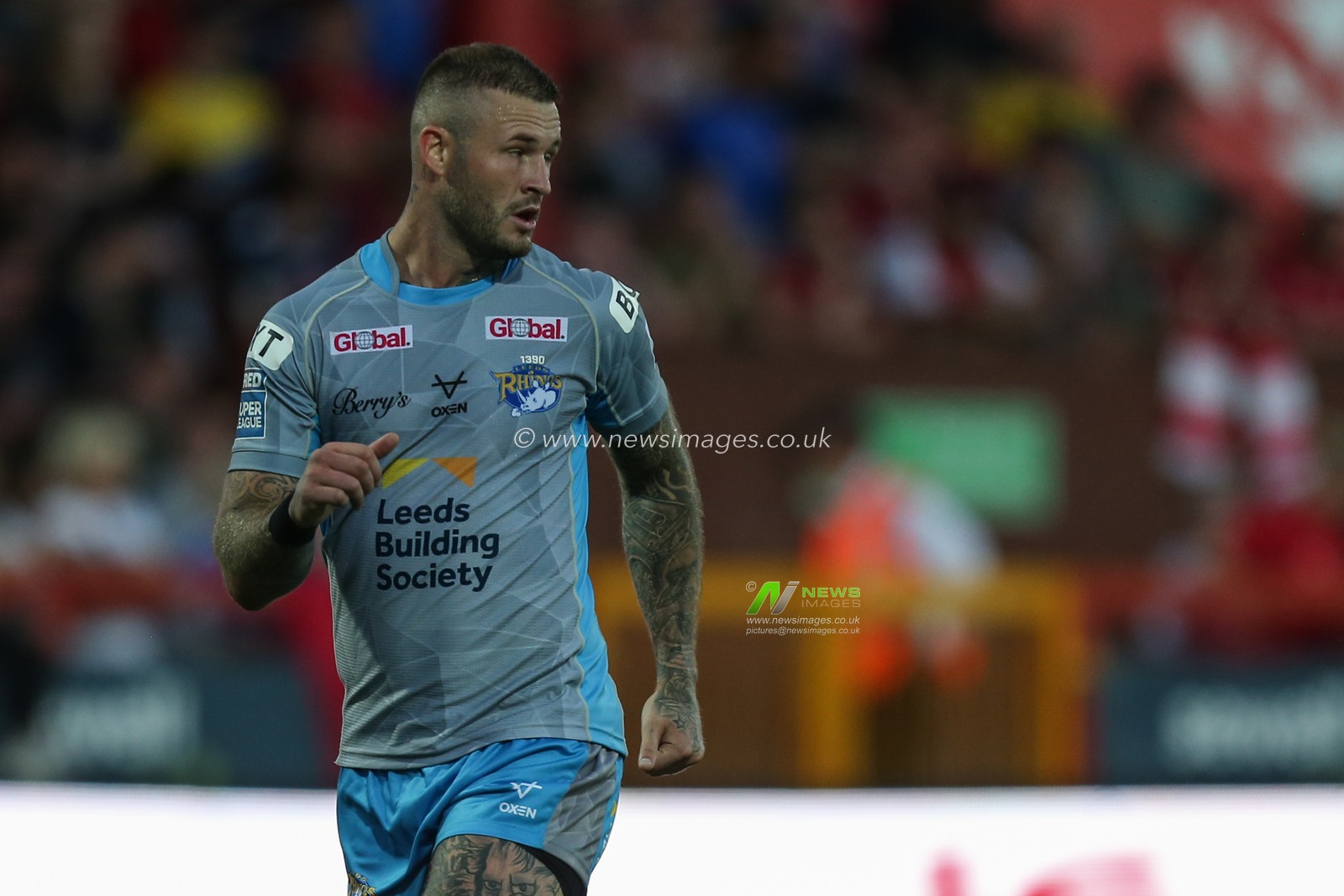 Zak Hardaker #33 of Leeds Rhinos during the game