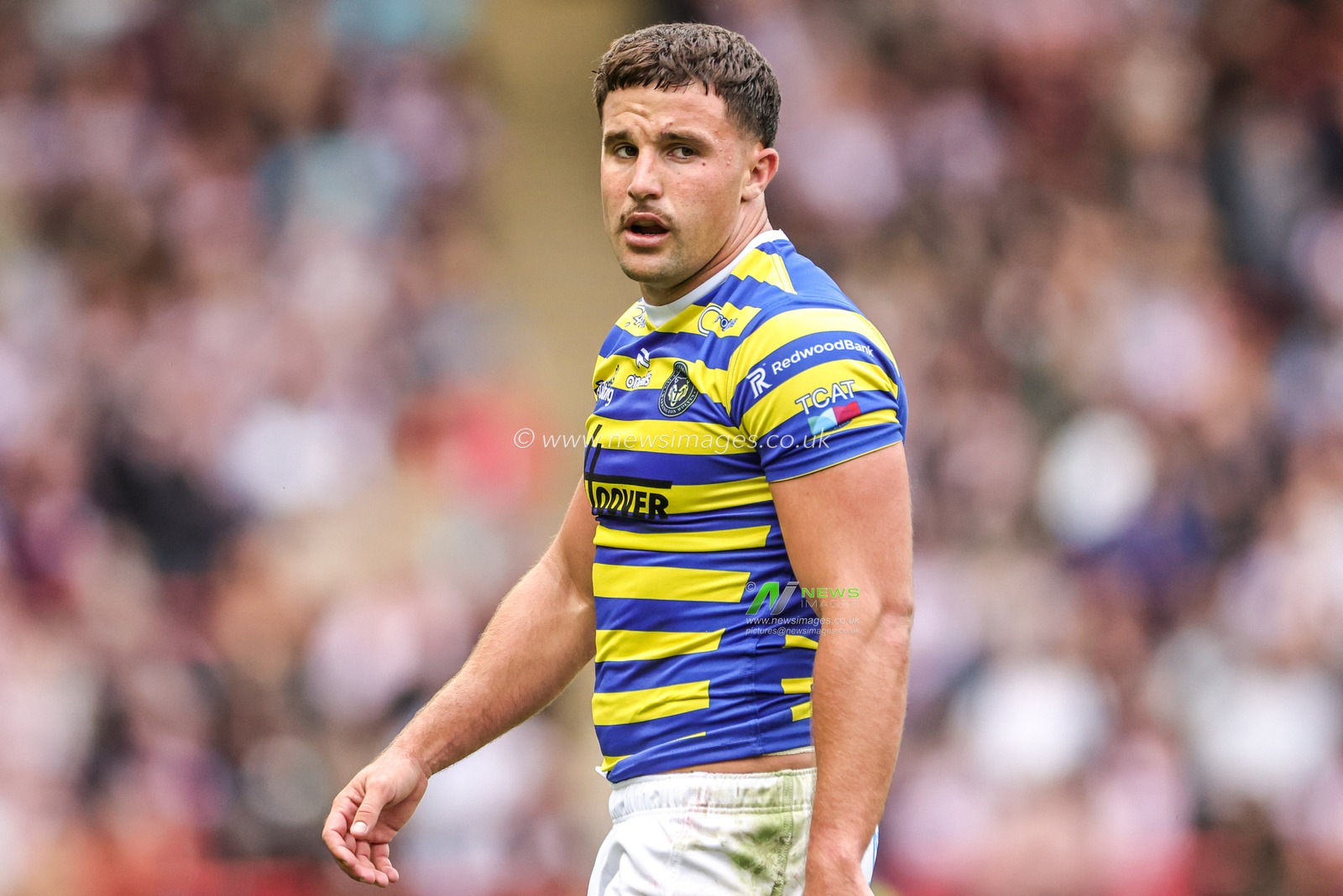 Josh Smith of Warrington Wolves during the Betfred Super League round 20 match Leigh Leopards vs Warrington Wolves at Leigh Sports Village, Leigh, United Kingdom on 25 July 2026

(Photo by Alfie Cosgrove/News Images)