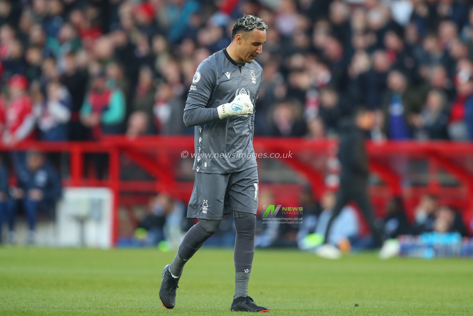 Keylor Navas #12 of Nottingham Forest reacts to his team winning a penalty during the Premier League match Nottingham Forest vs Brighton and Hove Albion at City Ground, Nottingham, United Kingdom, 26th April 2023

(Photo by Gareth Evans/News Images)