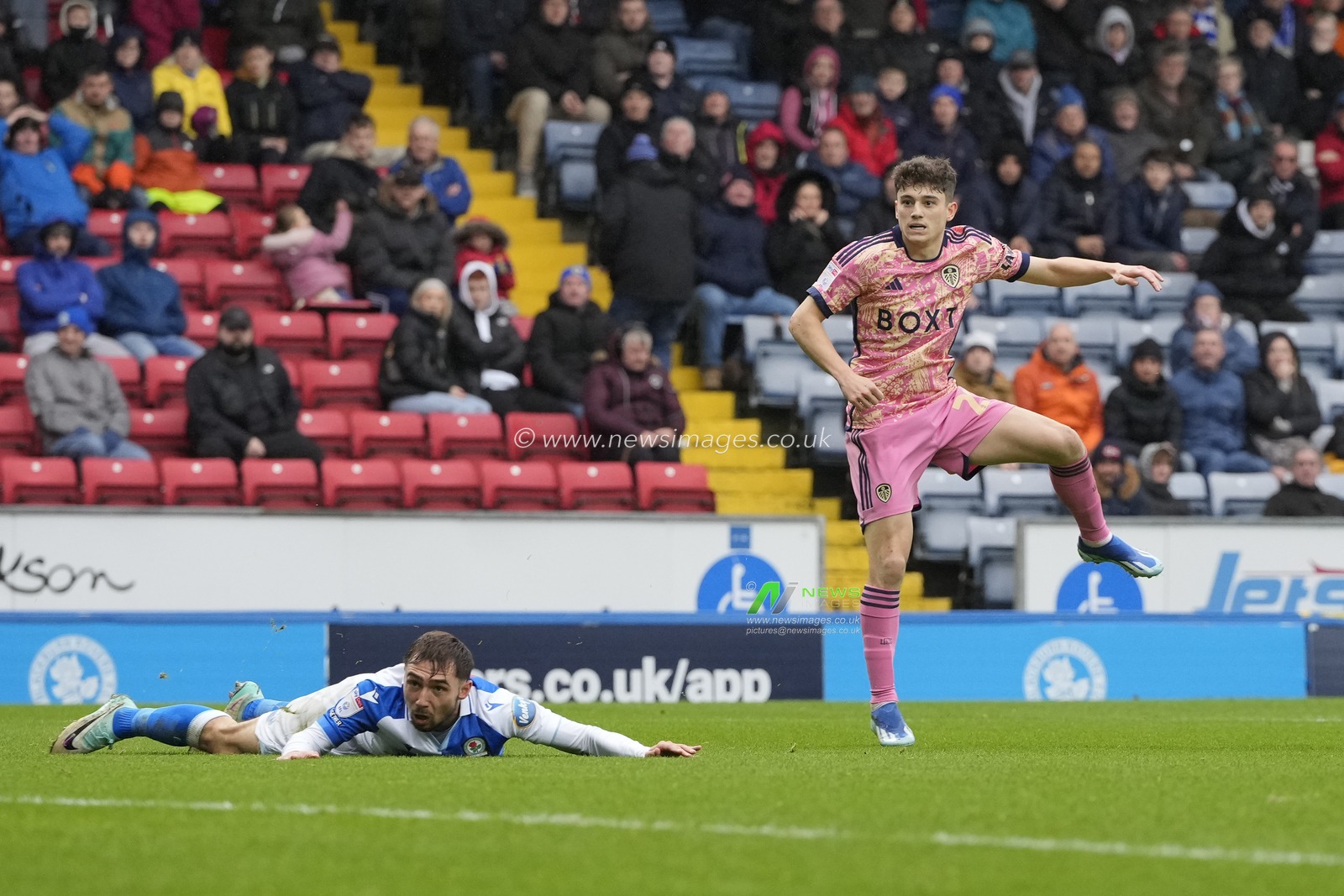 during the Sky Bet Championship match Blackburn Rovers vs Leeds United at Ewood Park, Blackburn, United Kingdom, 9th December 2023

(Photo by Steve Flynn/News Images)