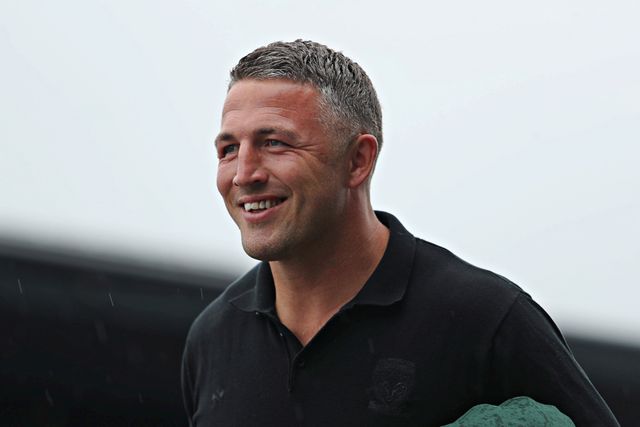 Sam Burgess, head coach of Warrington Wolves arrives before the Betfred Super League round 17 match Salford Red Devils vs Warrington Wolves at Salford Community Stadium, Eccles, United Kingdom, 4th July 2025

(Photo by Sam Eaden/News Images)