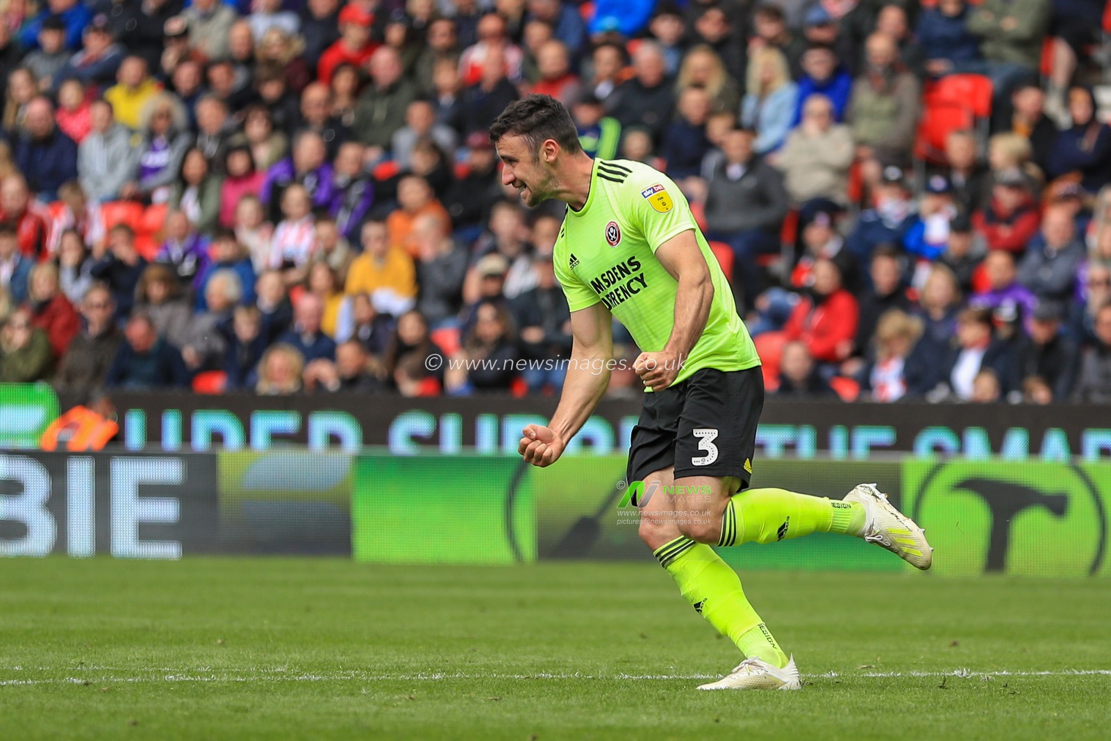 5th May 2019, Bet 365 Stadium, Stoke-on-Trent, England; Sky Bet Championship, Stoke City vs Sheffield United ; Enda Stevens (03) of Sheffield United celebrates his goal to make it 2-2


Credit: Mark Cosgrove/News Images

English Football League images are subject to DataCo Licence