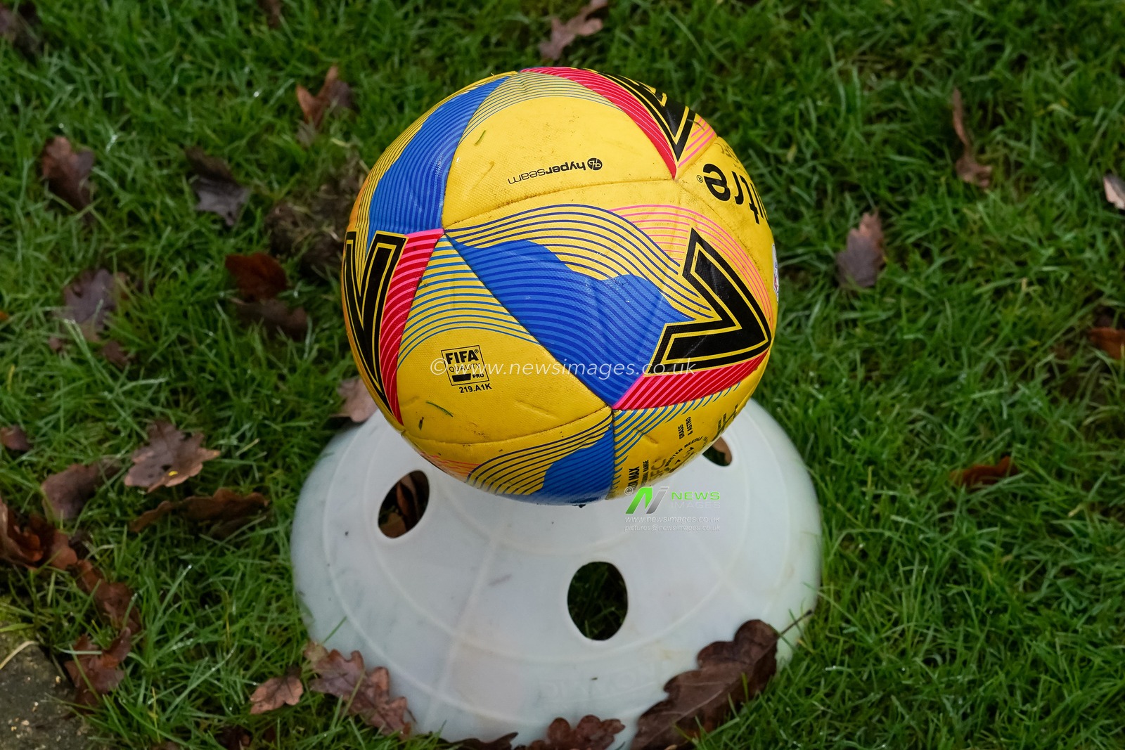 Match Ball on the side has been disinfected ready to be used