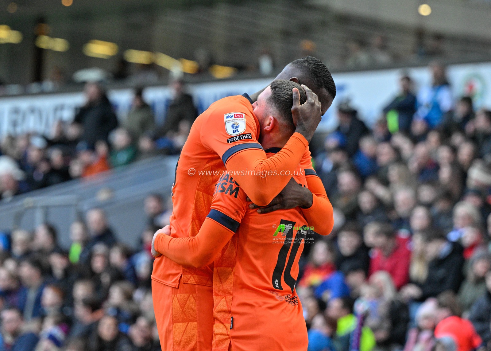 Conor Chaplin  of Ipswich Town celebrates his goal to make it 0-1 Ipswich Town, during the Sky Bet Championship match Blackburn Rovers vs Ipswich Town at Ewood Park, Blackburn, United Kingdom, 29th March 2024

(Photo by Cody Froggatt/News Images)