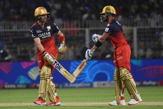 Phil Salt and Virat  of Royal Challengers Bengaluru's during the Indian Premier League cricket match between Kolkata Knight Riders and Royal Challengers Bengaluru at Eden Gardens in Kolkata, India, Saturday, March 22, 2025.Pictures by Debajyoti Chakraborty.(Photo: Debajyoti Chakraborty/News Images)
