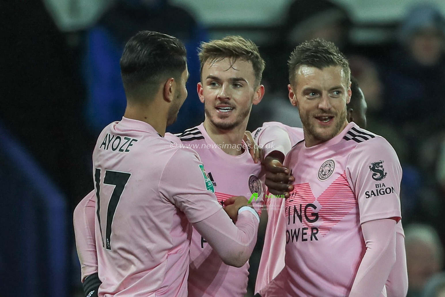 18th December 2019, Goodison Park, Liverpool, England; Carabao Cup, Everton v Leicester City : James Maddison (10) of Leicester City celebrates his goal to make it 0-1

Credit: Mark Cosgrove/News Images