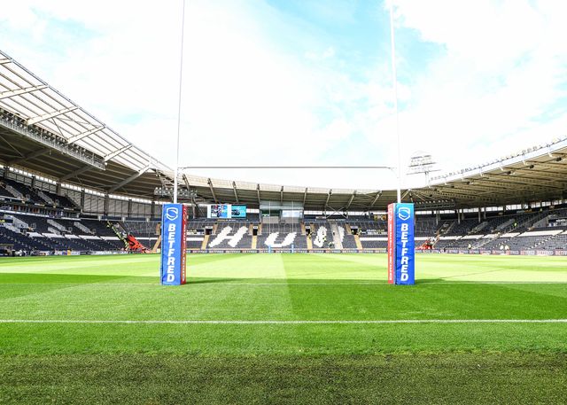 A general view of MKM Stadium during the Betfred Super League Round 24 match Hull FC vs Leeds Rhinos at MKM Stadium, Hull, United Kingdom, 30th August 2025

(Photo by Richard Bierton/News Images)