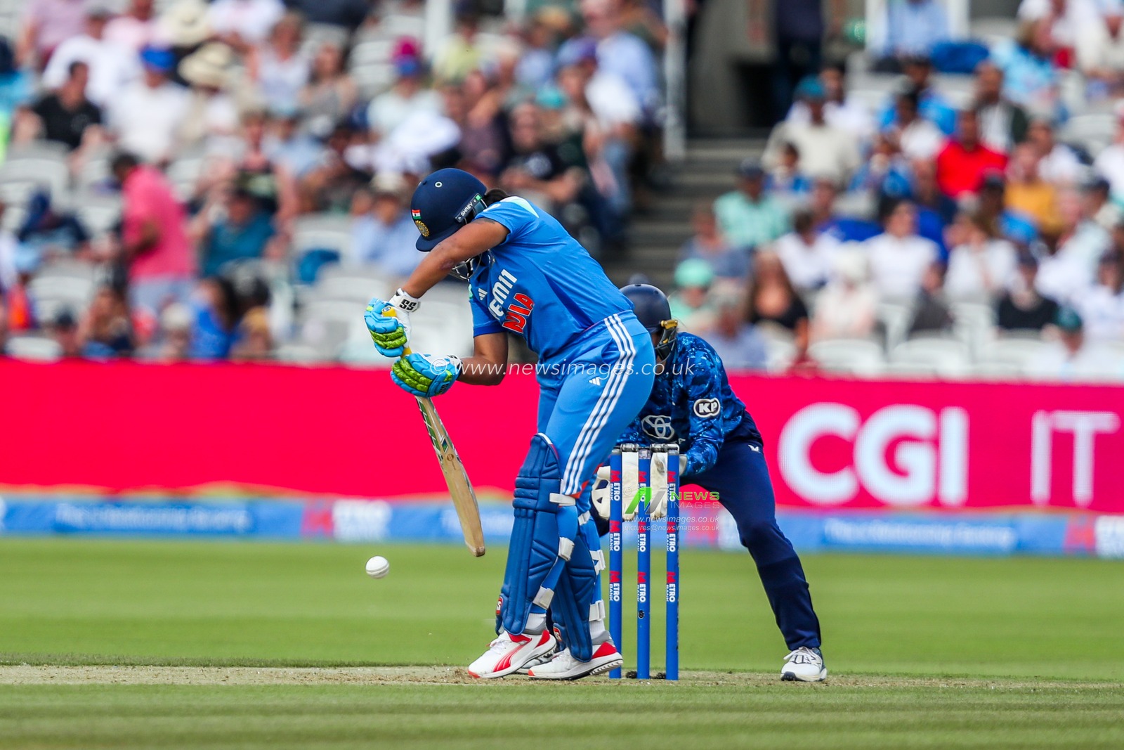 Richa Ghosh of India bats during the 2nd Metro Bank One Day International England Women v India Women at Lords, London, United Kingdom, 19th July 2025

(Photo by Izzy Poles/News Images)