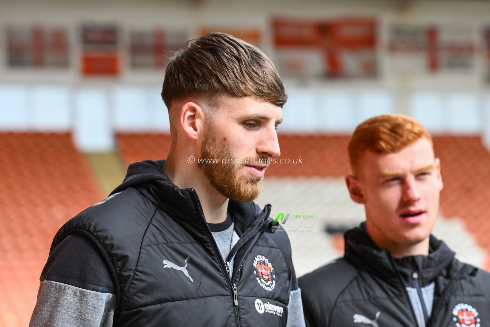 Daniel Grimshaw of Blackpool arrives ahead of the Sky Bet League 1 match Blackpool vs Barnsley at Bloomfield Road, Blackpool, United Kingdom, 20th April 2024

(Photo by Craig Thomas/News Images)