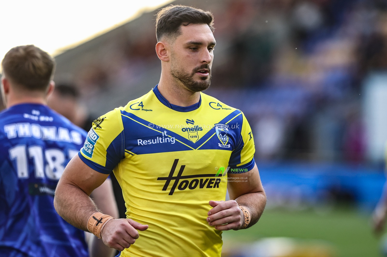 Ryan Matterson of Warrington Wolves in the pre-game warm up during the Betfred Super League round 21 match Warrington Wolves vs Wigan Warriors at Halliwell Jones Stadium, Warrington, United Kingdom, 8th August 2025

(Photo by Alfie Cosgrove/News Images)