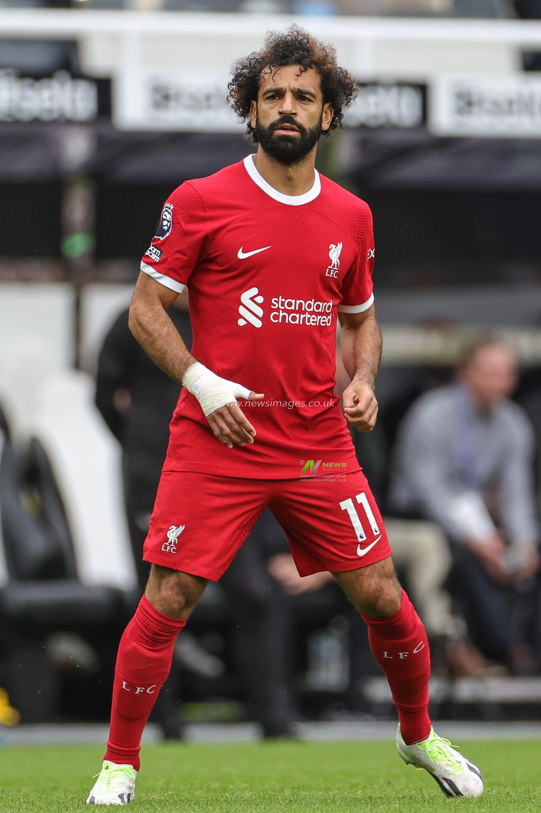 Mohamed Salah #11 of Liverpool during the Premier League match Newcastle United vs Liverpool at St. James's Park, Newcastle, United Kingdom, 27th August 2023

(Photo by Mark Cosgrove/News Images)