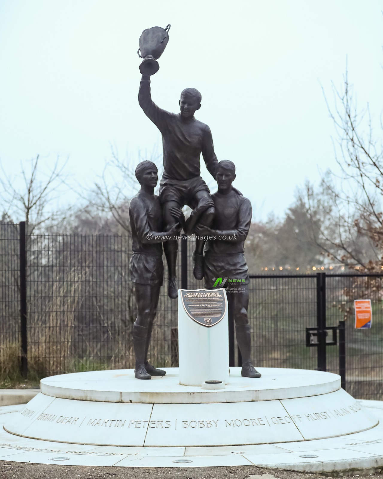 West Ham Unitedâ€™s European Champions statue outside of the stadium ahead of the Premier League match West Ham United vs Newcastle United at London Stadium, London, United Kingdom, 10th March 2025

(Photo by Izzy Poles/News Images)
