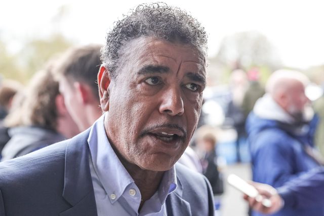 Chris Kamara arrives for the game during the Betfred Challenge Cup Quarter Final match Wakefield Trinity vs Wigan Warriors at DIY Kitchens Stadium, Wakefield, United Kingdom on 12 April 2026

(Photo by Mark Cosgrove/News Images)