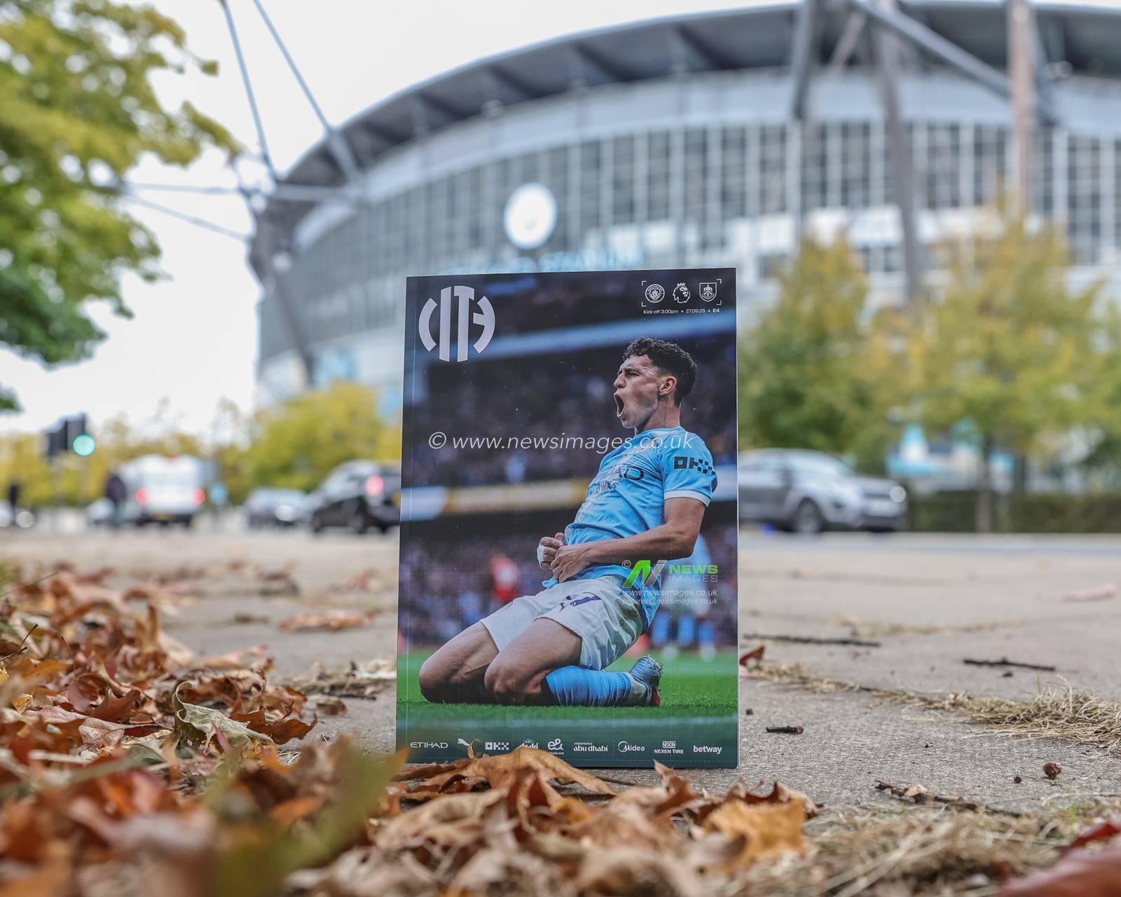 Phil Foden of Manchester City on the front cover of todayâ€™s official match day program during the Premier League match Manchester City vs Burnley at Etihad Stadium, Manchester, United Kingdom, 27th September 2025

(Photo by Mark Cosgrove/News Images)