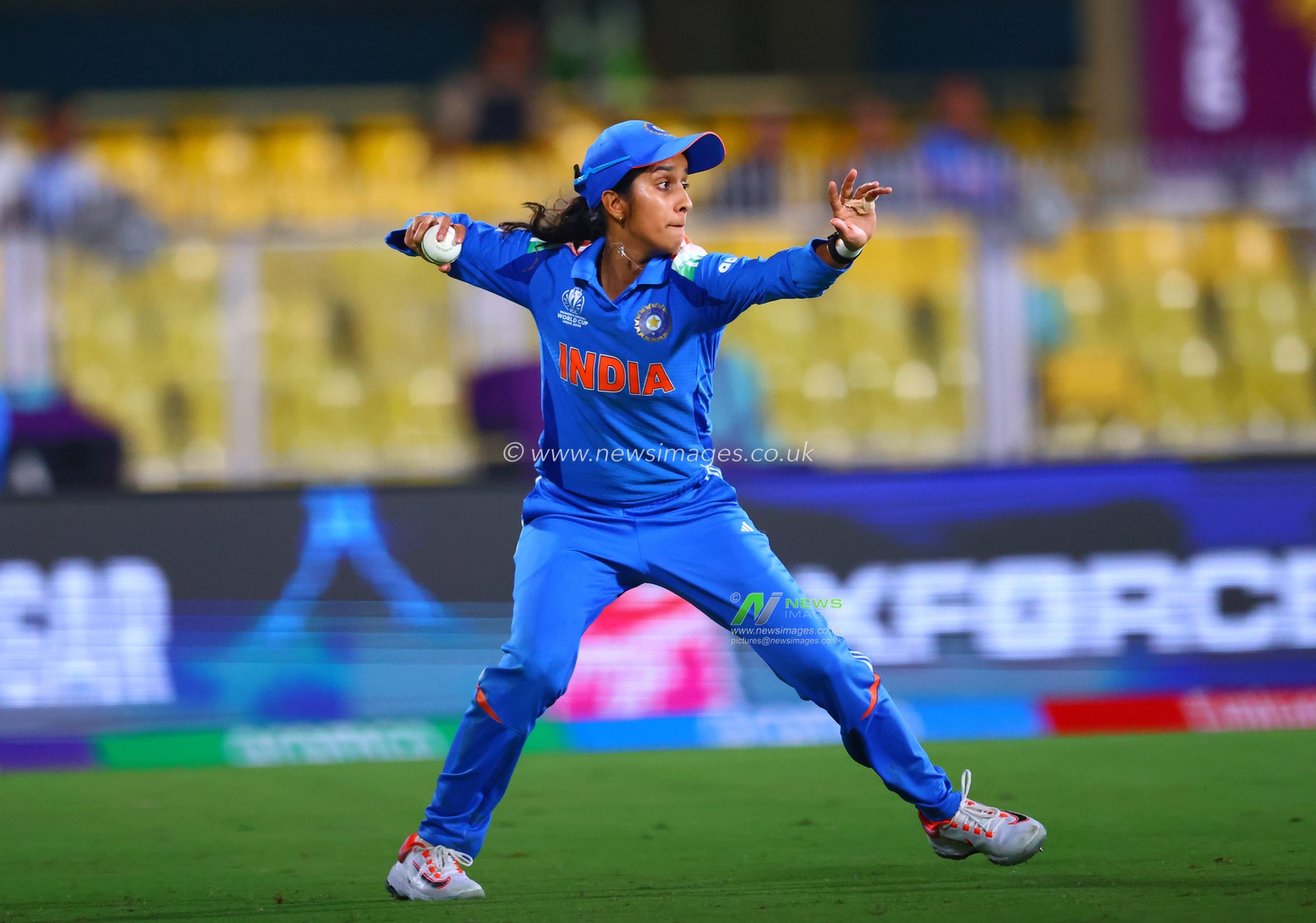 Jemimah Rodrigues of India doing fielding during the ICC Women's World Cup India Women v Sri Lanka Women at ACA Barsapara Cricket Stadium, Guwahati, India, 30th September 2025

(Photo by Shubhajit Roy Karmakar/News Images)