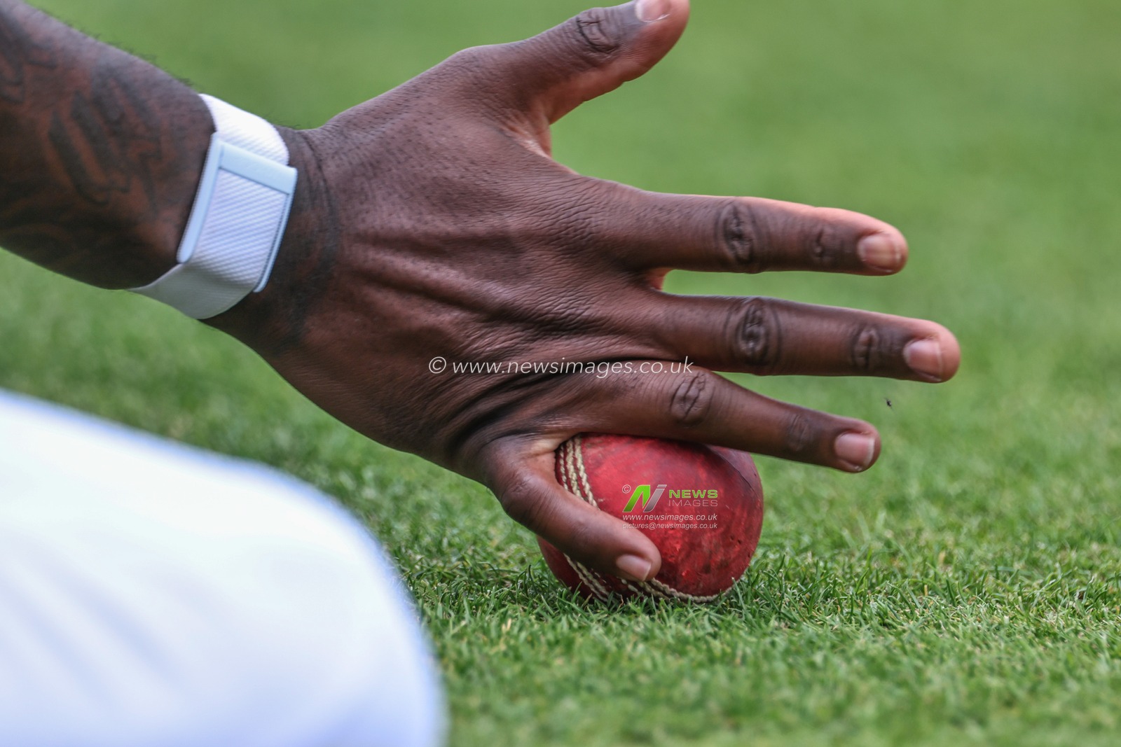 Alzarri Joseph of West Indies stops a ball off Joe Root of England from going to the boundary during the Rothesay Test Match day four match England vs West Indies at Trent Bridge, Nottingham, United Kingdom, 21st July 2024

(Photo by Mark Cosgrove/News Images)