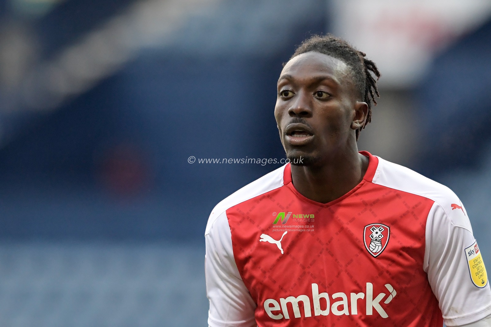 Freddie Ladapo #10 of Rotherham United in action during the game