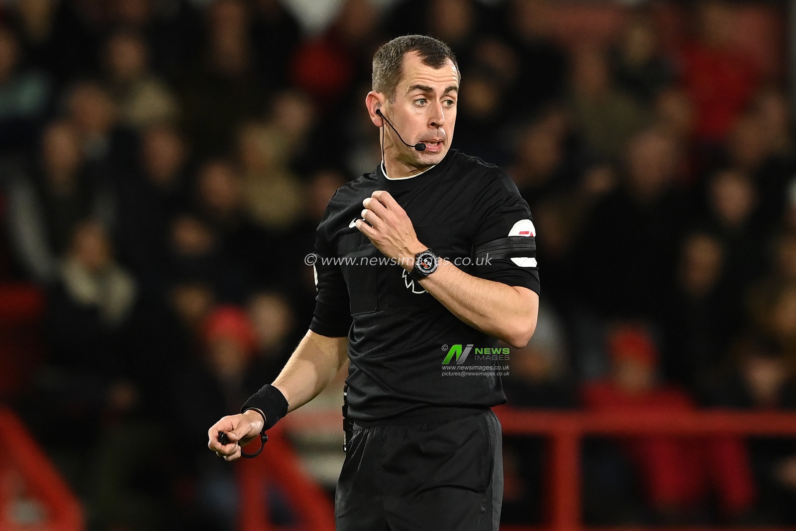 referee Peter Bankes reacts during the Premier League match Nottingham Forest vs Chelsea at City Ground, Nottingham, United Kingdom, 1st January 2023

(Photo by Craig Thomas/News Images)