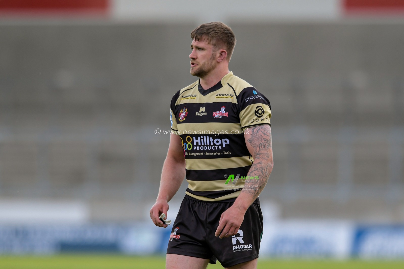 Ben Hellewell (11) of Leigh Centurions in action during the game