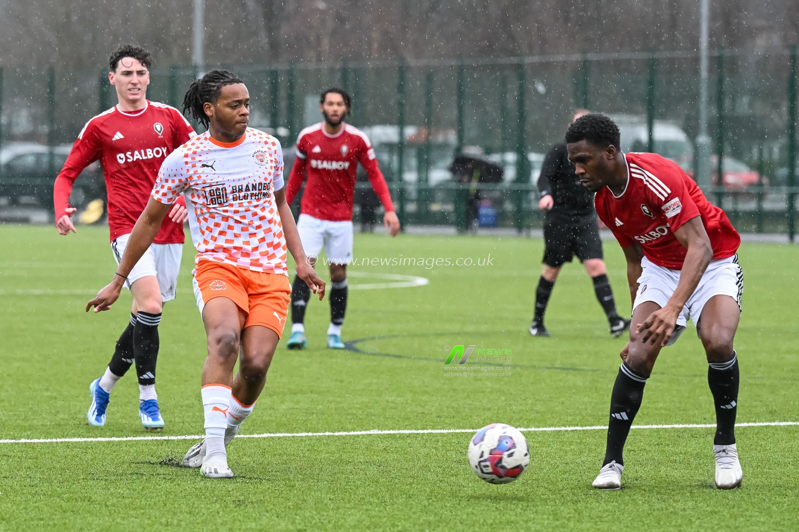during the Central League match Salford City vs Blackpool at Salford Sports Village, Salford, United Kingdom, 23rd January 2024

(Photo by Craig Thomas/News Images)