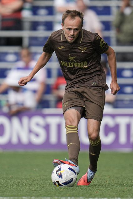 Mikkel Damsgaard of Brentford during the Pre-season friendly match Queens Park Rangers vs Brentford at Kiyan Prince Foundation Stadium, London, United Kingdom, 2nd August 2025

(Photo by Harvey Murphy/News Images)