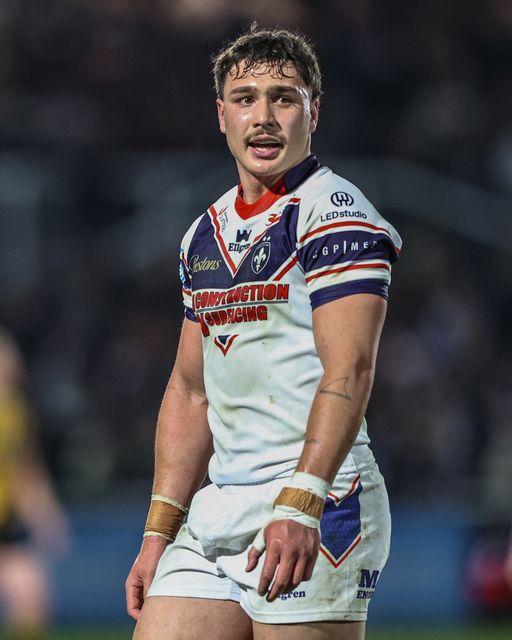 Seth Nikotemo of Wakefield Trinity during the Betfred Super League Round 8 match Wakefield Trinity vs Castleford Tigers at DIY Kitchens Stadium, Wakefield, United Kingdom, 17th April 2025

(Photo by Alfie Cosgrove/News Images)