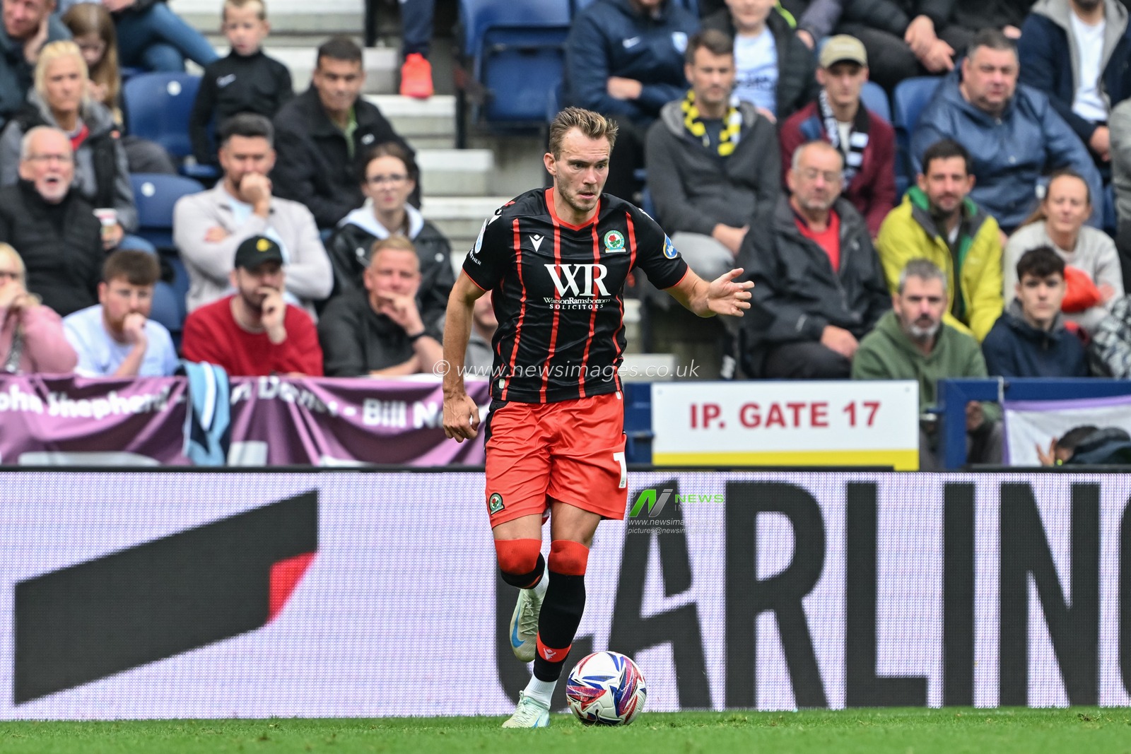 Ryan Hedges of Blackburn Rovers in action during the Sky Bet Championship match Preston North End vs Blackburn Rovers at Deepdale, Preston, United Kingdom, 22nd September 2024

(Photo by Cody Froggatt/News Images)