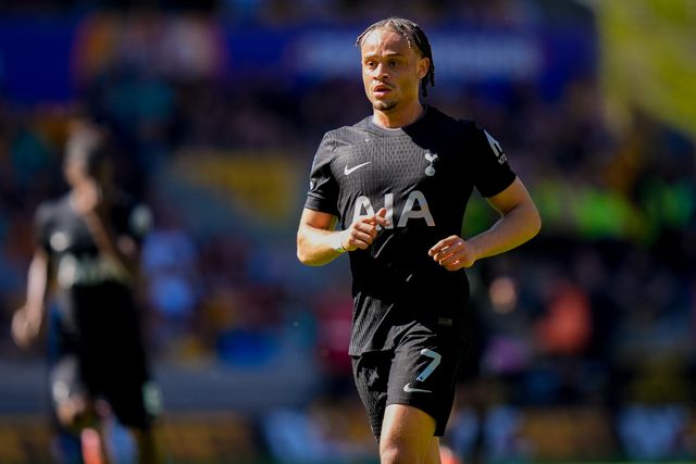 Xavi Simons of Tottenham Hotspur during the Premier League match Wolverhampton Wanderers vs Tottenham Hotspur at Molineux, Wolverhampton, United Kingdom on 25 April 2026

(Photo by Maynard Manyowa/News Images)
