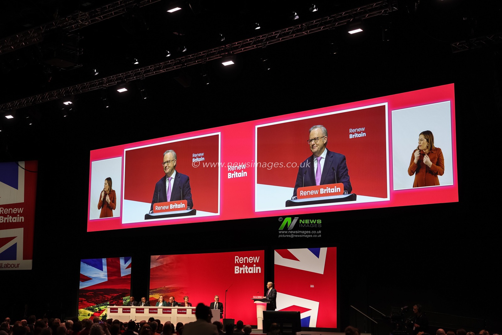 Anthony Albanese Australian Prime Minister speaks during the Labour Party Annual Conference 2025 at The ACC, Liverpool, United Kingdom, 28th September 2025

(Photo by Mark Cosgrove/News Images)