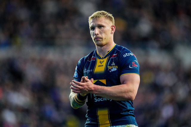 Mikołaj Olędzki of Leeds Rhinos during the Betfred Super League round 9 match Leeds Rhinos vs Catalans Dragons at AMT Headingley Stadium, Leeds, United Kingdom on 24 April 2026

(Photo by Maynard Manyowa/News Images)