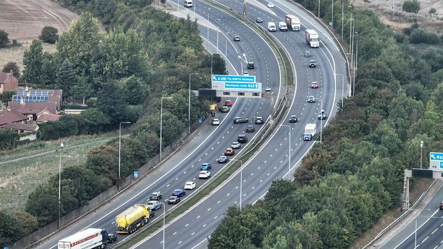 M62 collision closes two lanes of traffic