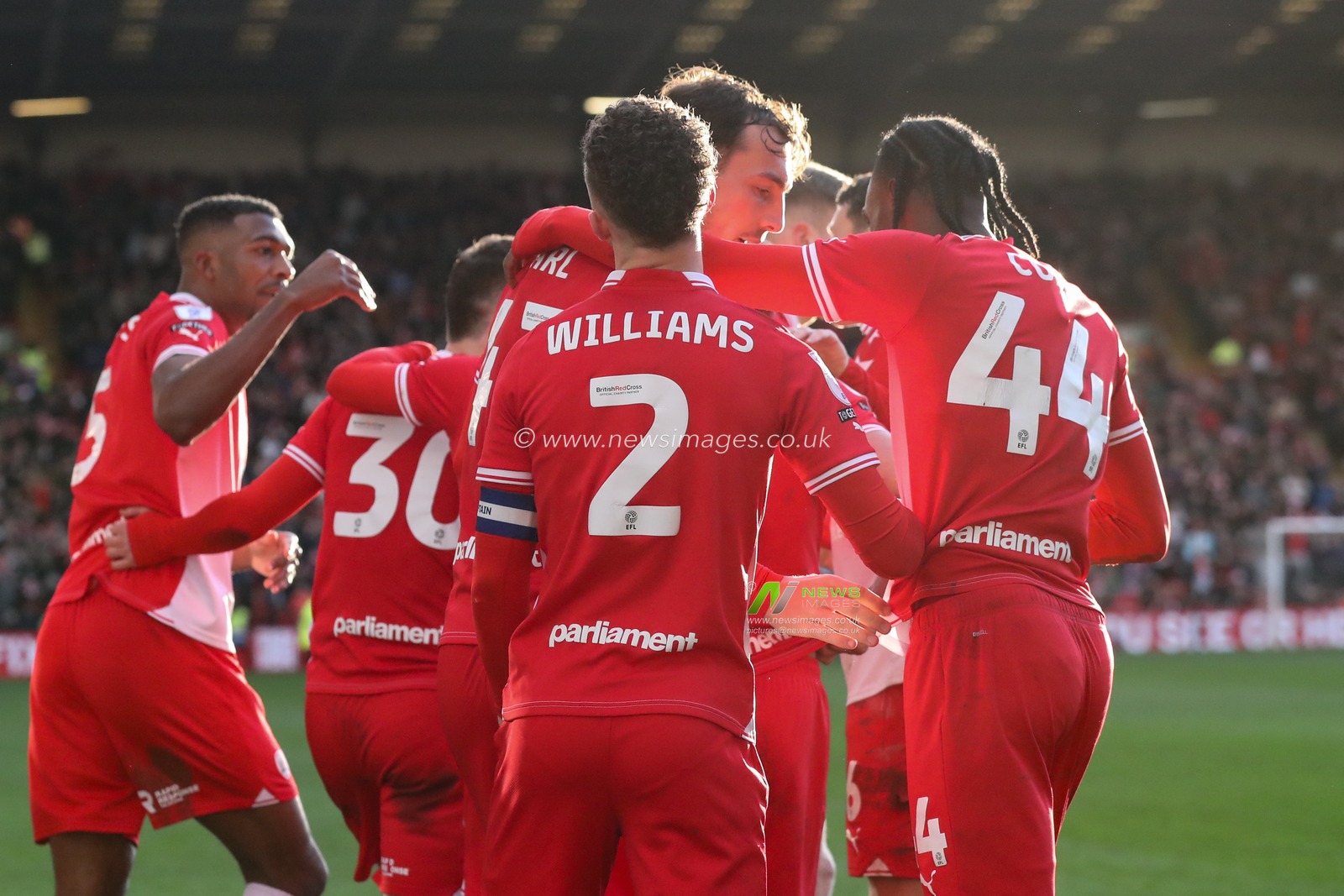 Adam Phillips of Barnsley celebrates his goal to make it 2-1 during the Sky Bet League 1 match Barnsley vs Derby County at Oakwell, Barnsley, United Kingdom, 24th February 2024

(Photo by Alfie Cosgrove/News Images)