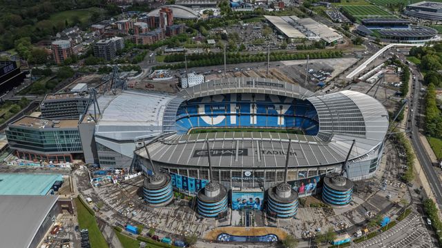 An aerial view of The Etihad Stadium and the new North Stand extension during the Premier League match Manchester City vs Crystal Palace at Etihad Stadium, Manchester, United Kingdom on 13 May 2026

(Photo by Mark Cosgrove/News Images)