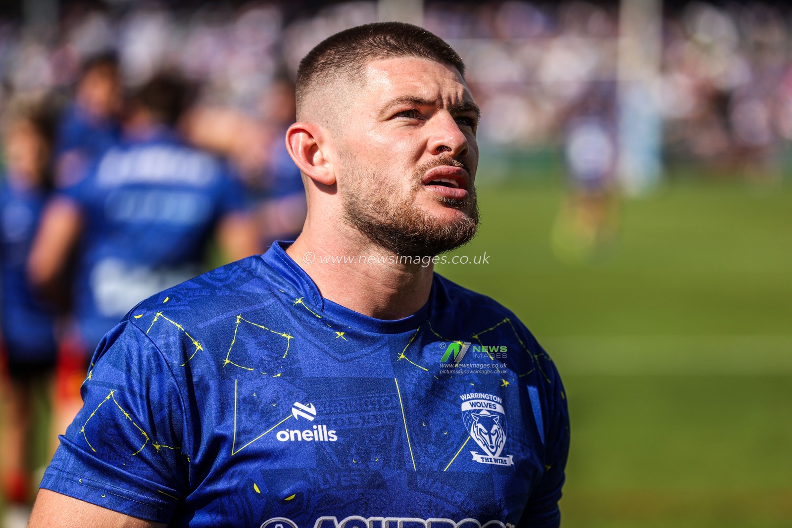 Danny Walker of Warrington Wolves in the pre-game warm up during the Betfred Super League round 26 match Wakefield Trinity vs Warrington Wolves at DIY Kitchens Stadium, Wakefield, United Kingdom on 05 September 2026

(Photo by Alfie Cosgrove/News Images)