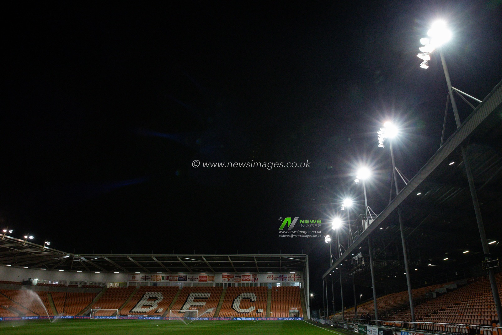 A general view inside of Bloomfield Road, home of Blackpool ahead of the Sky Bet League 1 match Blackpool vs Wigan Athletic at Bloomfield Road, Blackpool, United Kingdom, 28th October 2024

(Photo by Gareth Evans/News Images)