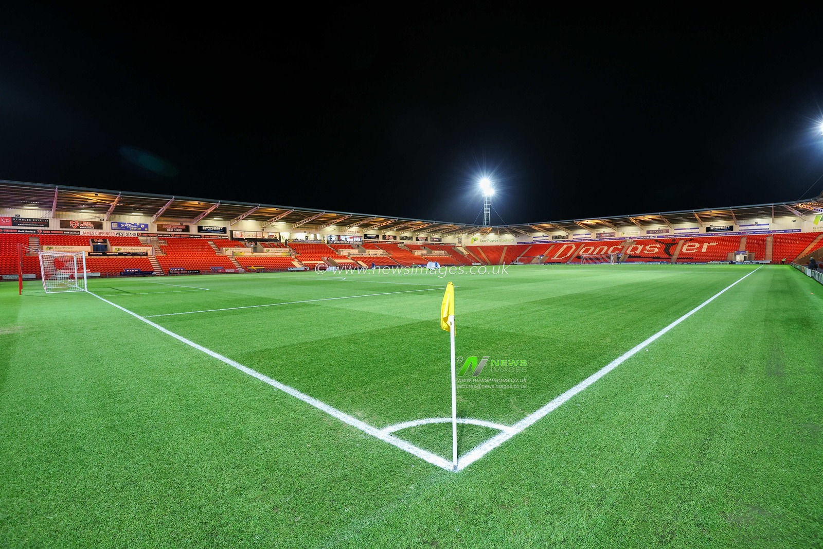 A general view of the Eco-Power Stadium, Doncaster prior to Women's International Friendly match England Women U23 vs Sweden women U23 at Eco-Power Stadium, Doncaster, United Kingdom, 2nd December 2024

(Photo by Alex Roebuck/News Images)
