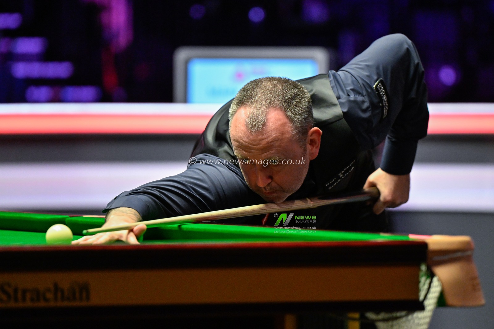 Mark Williams takes a shot, during the Johnstoneâ€™s Paint Tour Championship Final at Manchester Central, Manchester, United Kingdom, 7th April 2024

(Photo by Cody Froggatt/News Images)