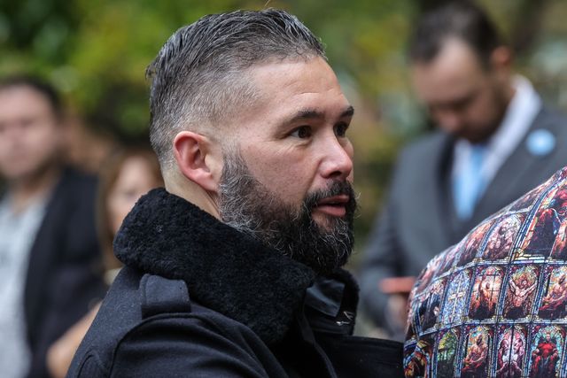 Tony Bellew arrives during Ricky Hatton' Funeral at Manchester Cathedral, Manchester, United Kingdom, 10th October 2025

(Photo by Mark Cosgrove/News Images)