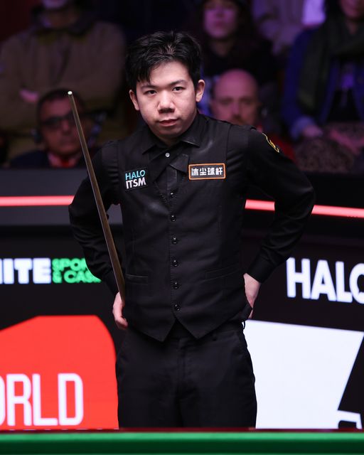 Lei Peifan during the game against Zhao Xintong during the 2025 Halo World Snooker Championship at Crucible Theatre, Sheffield, United Kingdom, 26th April 2025

(Photo by Alex Roebuck/News Images)