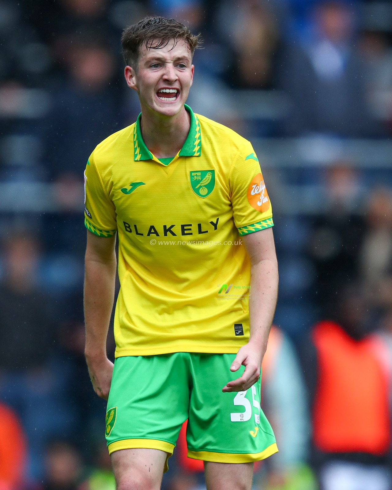 Kellen Fisher of Norwich City during the Sky Bet Championship match Blackburn Rovers vs Norwich City at Ewood Park, Blackburn, United Kingdom, 30th August 2025

(Photo by Jorge Horsted/News Images)