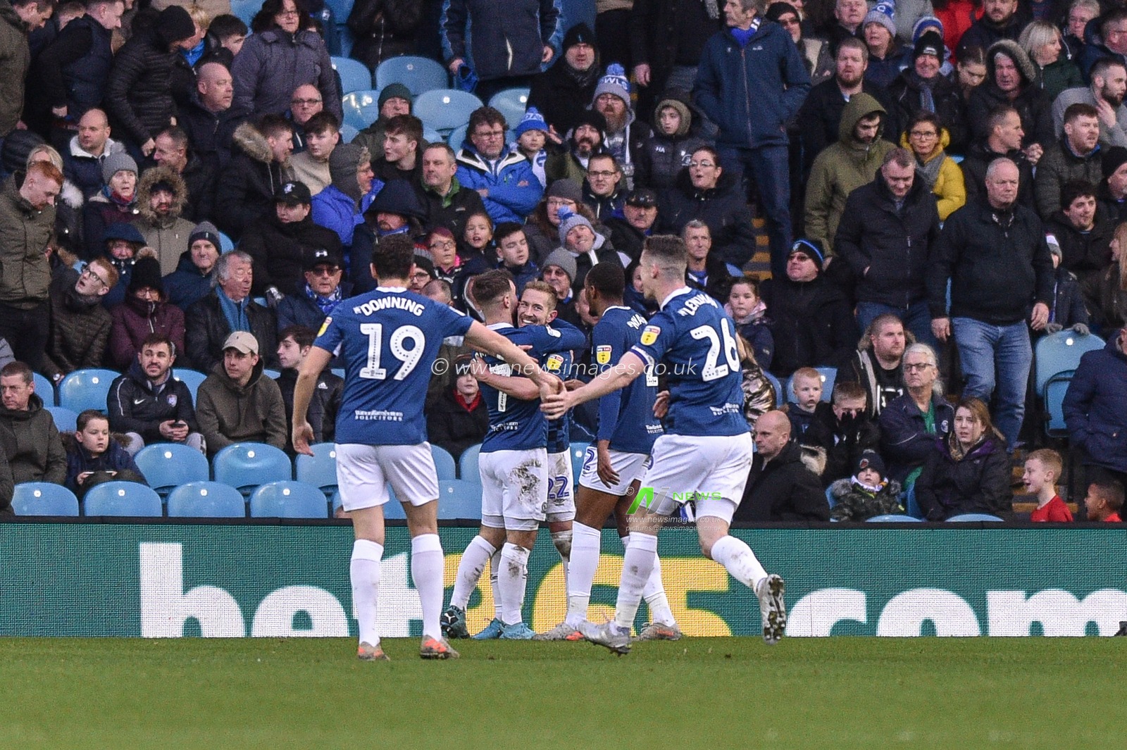 18th January 2020, Hillsborough, Sheffield, England; Sky Bet Championship, Sheffield Wednesday v Blackburn Rovers : Lewis Holtby (22) of Blackburn Rovers celebrates his goal to make it a half-time lead of 0-3 over Sheffield Wednesday

Credit: Dean Williams/News Images